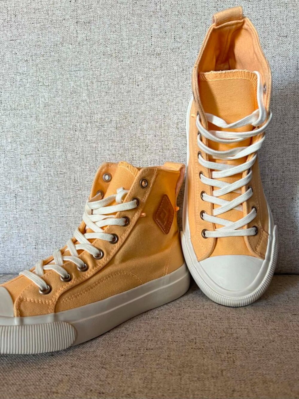 PF Flyers All American Hi Top Canvas Sneakers Orange/Melon W7 M5.5